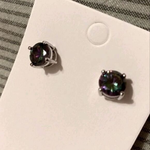Gemstone Stud Earrings  - Picture 3 of 3